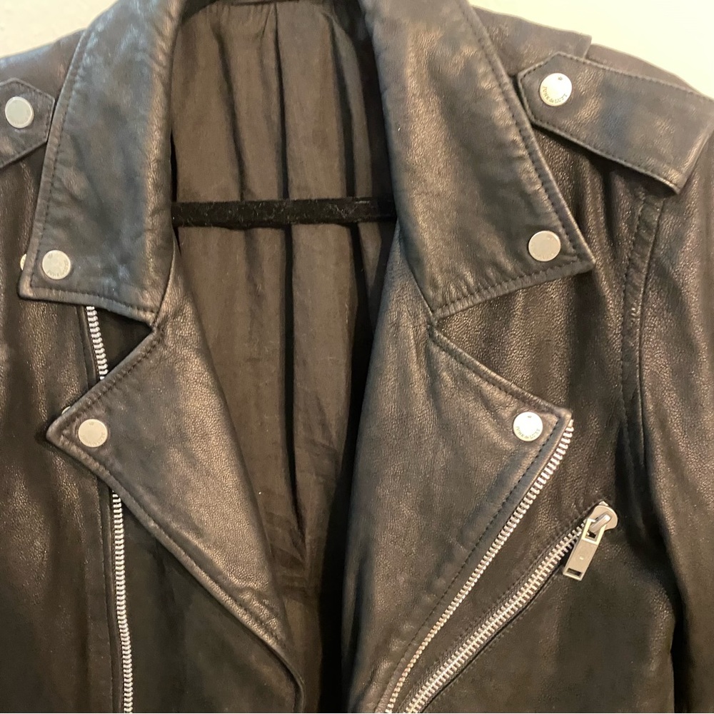 Junk de luxe biker leather jacket - Picture 2 of 13